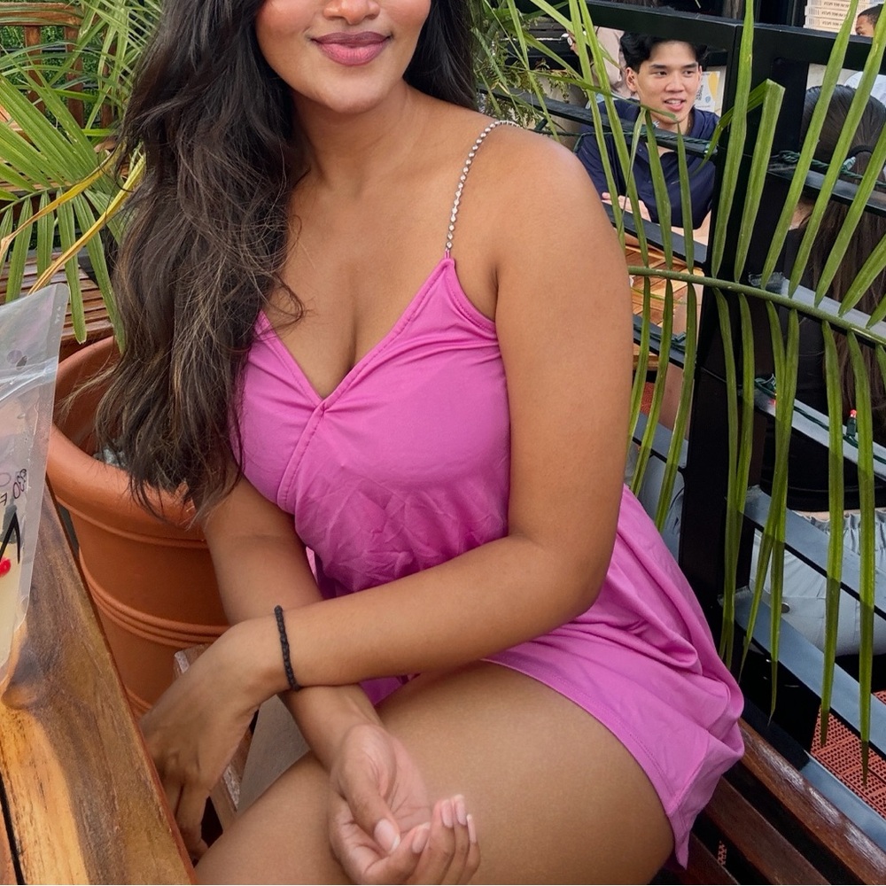 ❌ SOLD ❌ H&M Rhinestone Strap Romper Dress